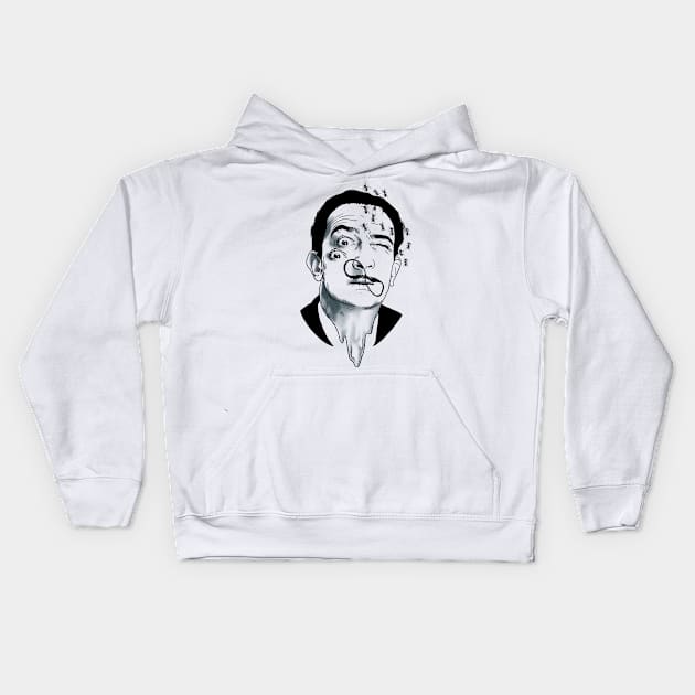 Salvador Dalí Kids Hoodie by Borapronobis